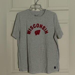 Under Armour Gray Wisconsin Graphic Tee